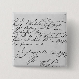 Bóton Quadrado 5.08cm Página do texto com sua assinatura