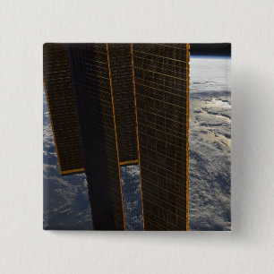 Bóton Quadrado 5.08cm Painéis solares da estação espacial internacion