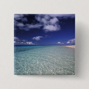 Bóton Quadrado 5.08cm Paisagem insular, Ilha Vava'u, Tonga 2