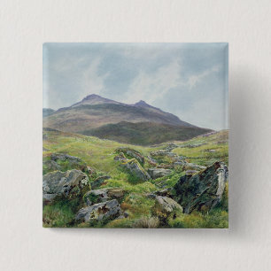 Bóton Quadrado 5.08cm Paisagem, Snowdon