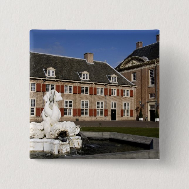 Bóton Quadrado 5.08cm Países Baixos (também conhecidos por Holland), Ape (Frente)