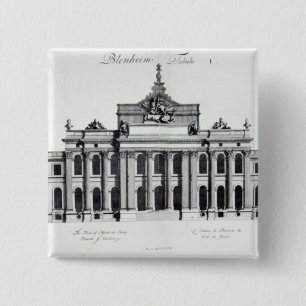 Bóton Quadrado 5.08cm Palácio de Blenheim