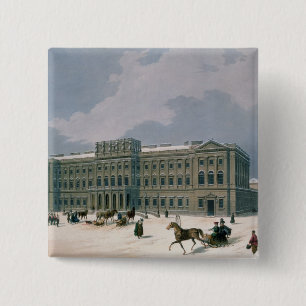 Bóton Quadrado 5.08cm Palácio do duque grande de Leuchtenberg