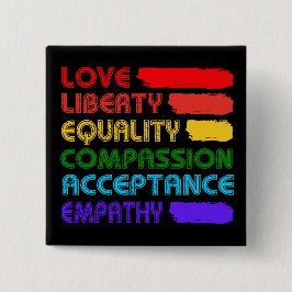 Bóton Quadrado 5.08cm Palavras Para Viver Ao Quadrado