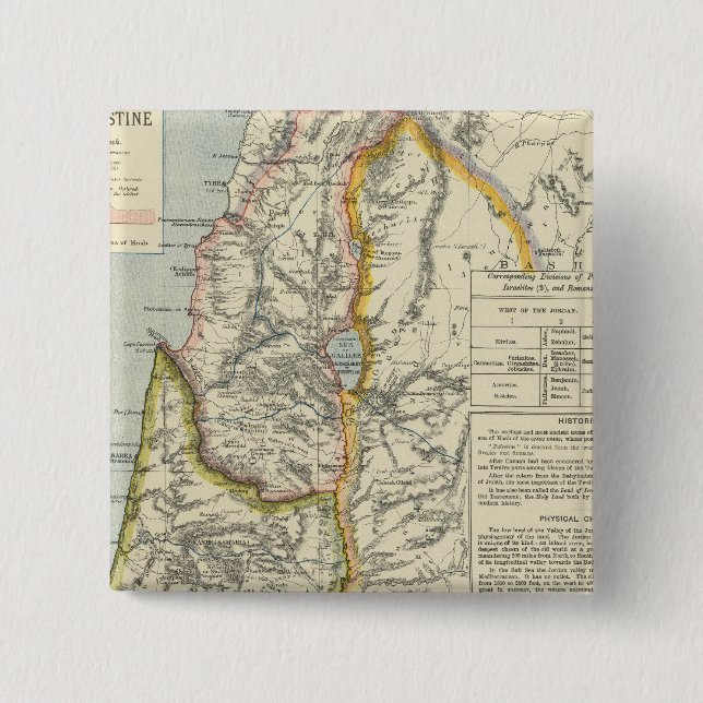 Bóton Quadrado 5.08cm Palestina Antiga 2 (Frente)