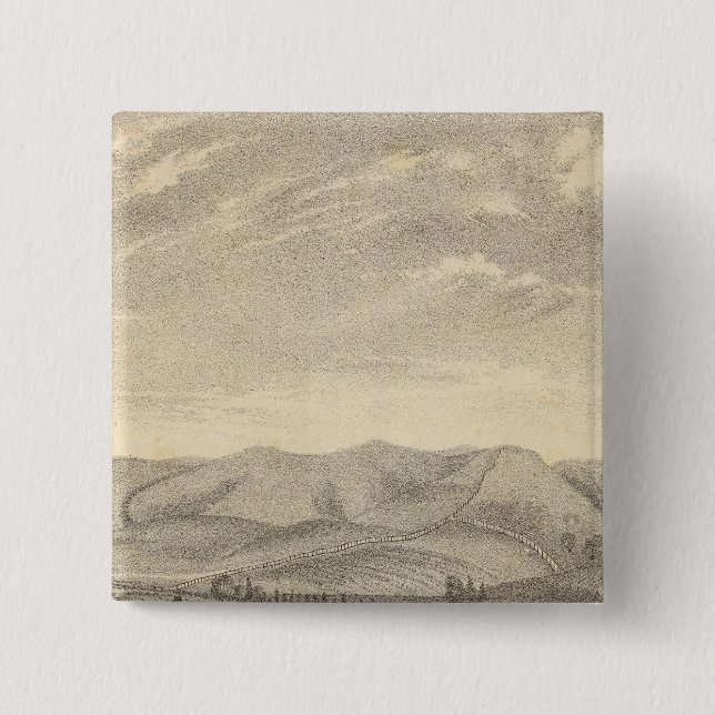 Bóton Quadrado 5.08cm Palmer res, vinhas (Frente)