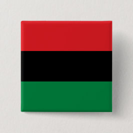 Bóton Quadrado 5.08cm Pan African Flag, Happy Kwanzaa