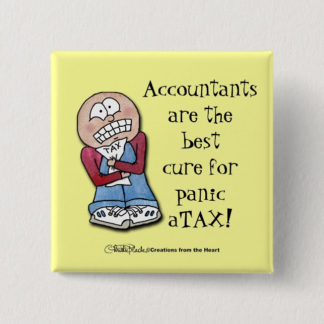 Bóton Quadrado 5.08cm Pânico TAX! (Frente)