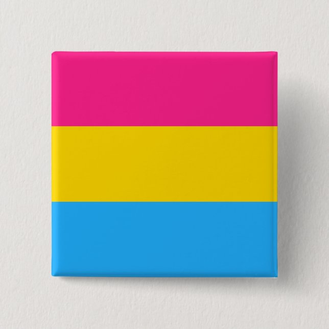Bóton Quadrado 5.08cm Pansexual Pride (Pan Flag) (Frente)