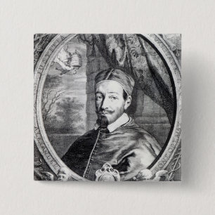 Bóton Quadrado 5.08cm Papa Alexander VII