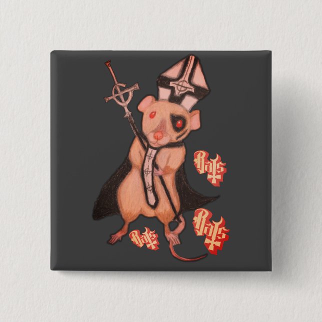 Bóton Quadrado 5.08cm Papa Emerattus 2 (Frente)