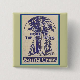 Bóton Quadrado 5.08cm Papais noeis Cruz California - Lar das Grandes Árv