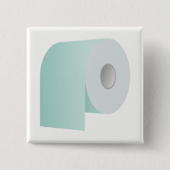 Bóton Quadrado 5.08cm Papel higiênico (Frente)