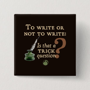 Bóton Quadrado 5.08cm Para escrever ou não escrever