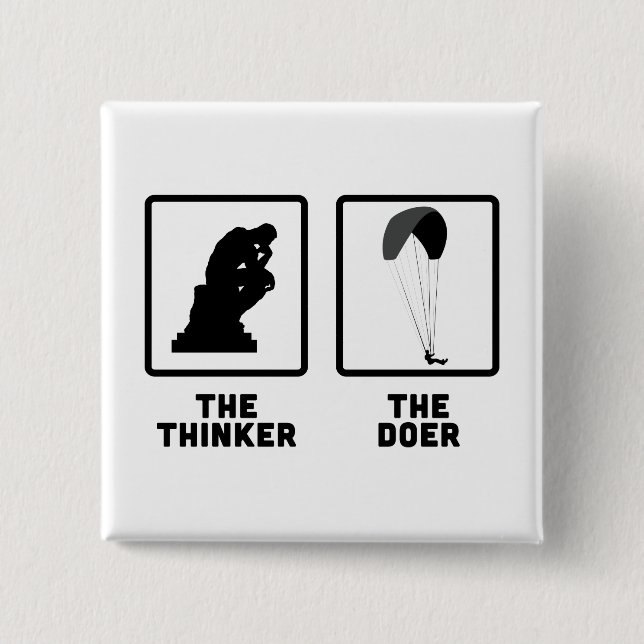 Bóton Quadrado 5.08cm Parapente (Frente)