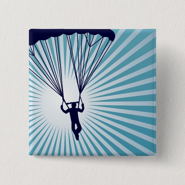 Bóton Quadrado 5.08cm paraquedismo (Frente)
