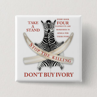 Bóton Quadrado 5.08cm parar a matança