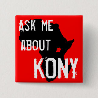 Bóton Quadrado 5.08cm Pare Kony 2012