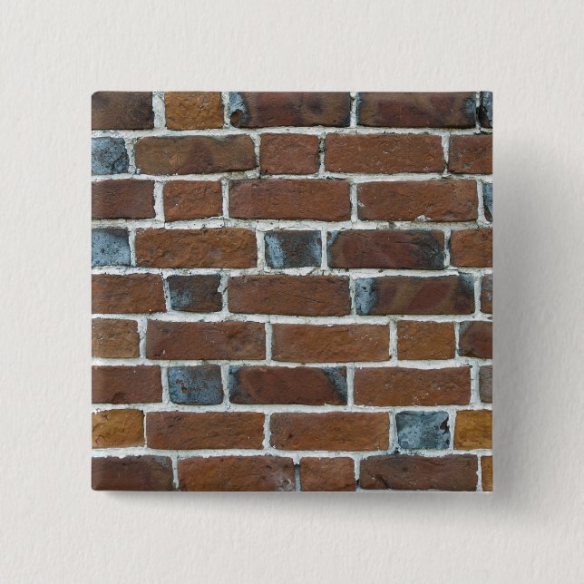BÓTON QUADRADO 5.08CM PAREDE DE BRICKS (Frente)