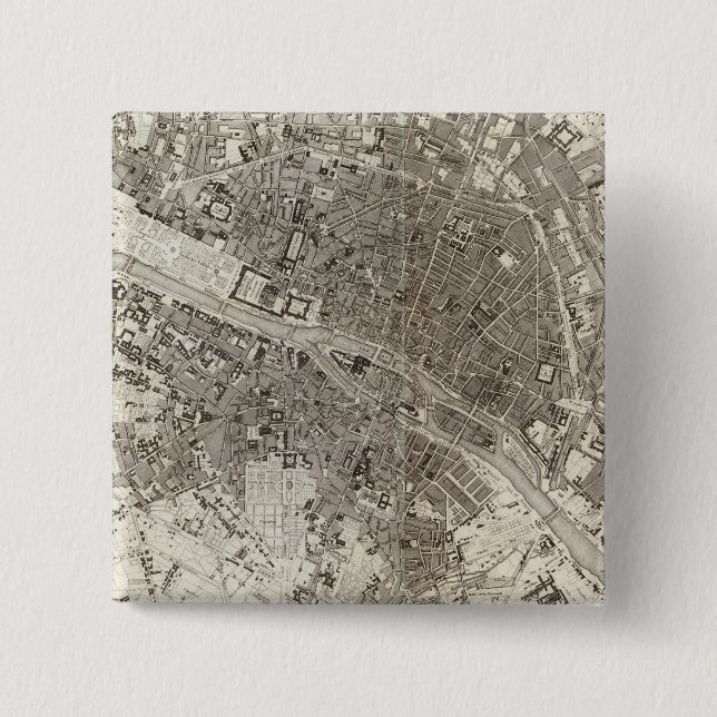 Bóton Quadrado 5.08cm Paris (Frente)