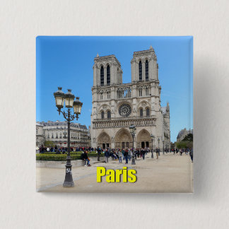 Bóton Quadrado 5.08cm PARIS Notre Dame
