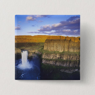 Bóton Quadrado 5.08cm Parque Estadual Palouse Falls em Washington