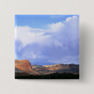 Bóton Quadrado 5.08cm Parque Nacional Capitol Reef, Utah. EUA. Cúmulus