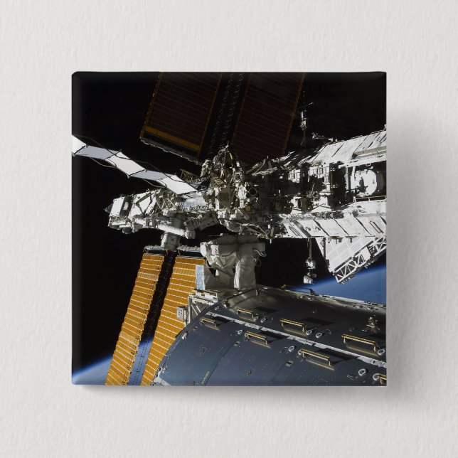 Bóton Quadrado 5.08cm Parte do laboratório Columbus (Frente)