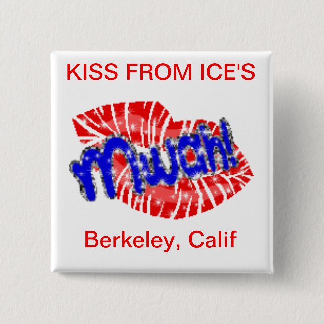 Bóton Quadrado 5.08cm parte inferior da excursão (Frente)