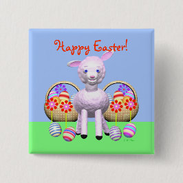 Bóton Quadrado 5.08cm Páscoa