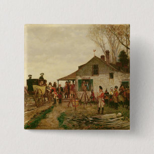 Bóton Quadrado 5.08cm Passando o posto avançado