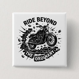 Bóton Quadrado 5.08cm Passeio de Motoqueiro Sem Limites