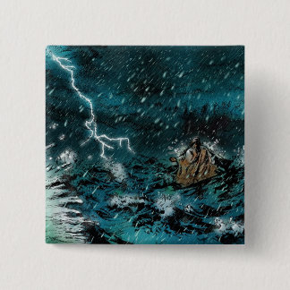 Bóton Quadrado 5.08cm passeio na água Jesus