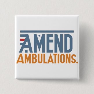 Bóton Quadrado 5.08cm Patchs de design de botão