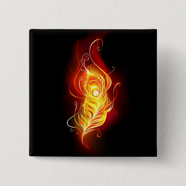 Bóton Quadrado 5.08cm Patilha de Fogo (Frente)