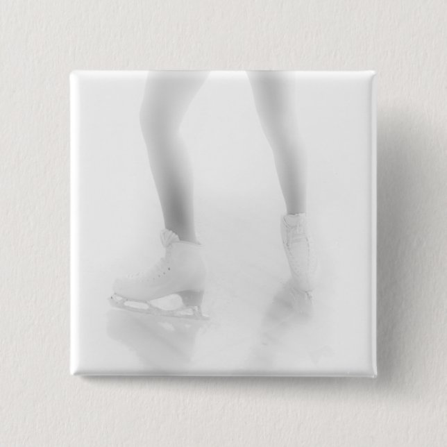 Bóton Quadrado 5.08cm Patinação no gelo (Frente)