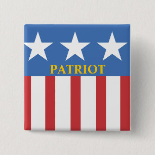 BÓTON QUADRADO 5.08CM PATRIOTA DO TEA PARTY