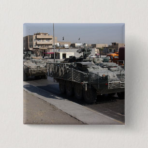 Bóton Quadrado 5.08cm patrulhamento de soldados