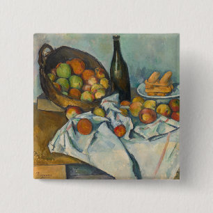 Bóton Quadrado 5.08cm Paul Cezanne - A Cesta das Maçãs