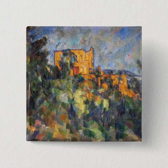 Bóton Quadrado 5.08cm Paul Cezanne - Chateau Noir (Frente)