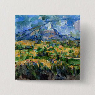 Bóton Quadrado 5.08cm Paul Cezanne - Mont Sainte-Victoire