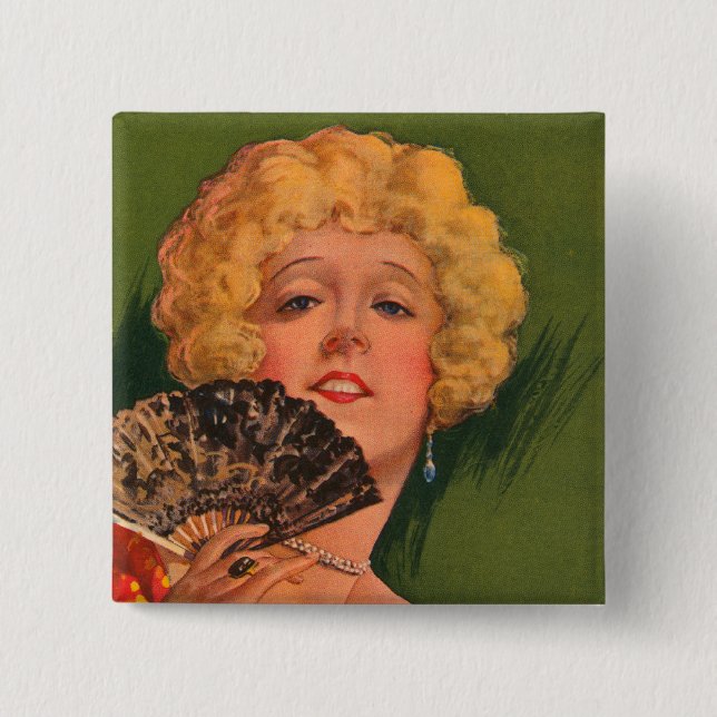 Bóton Quadrado 5.08cm Paula Marca de Paula, Papais noeis (Frente)