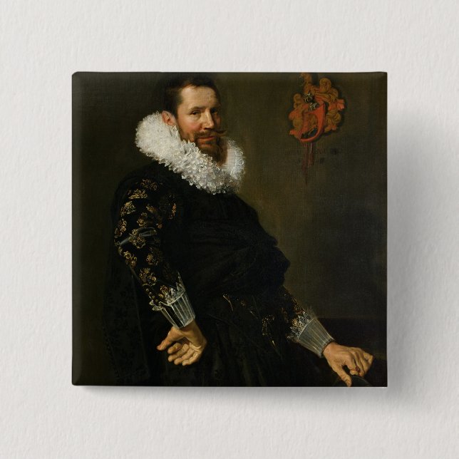 Bóton Quadrado 5.08cm Paulus van Beresteyn c. 1619-20 (Frente)