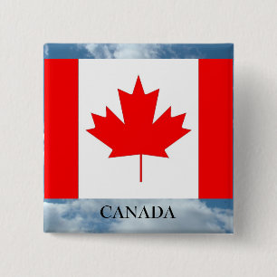 Bóton Quadrado 5.08cm Pavilhão e país