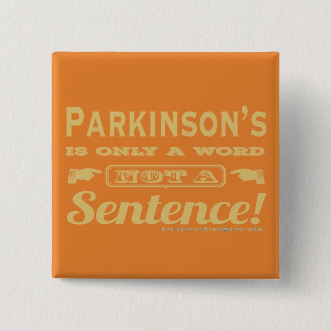 Bóton Quadrado 5.08cm PD é apenas uma palavra Dourada (Frente)