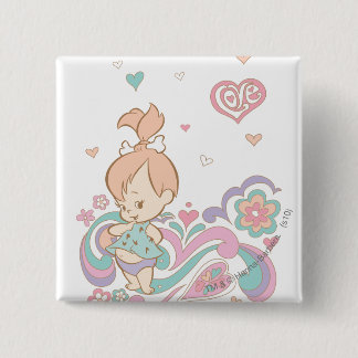 Bóton Quadrado 5.08cm PEDAÇOS DE Amor