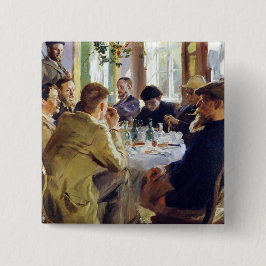 Bóton Quadrado 5.08cm Peder Severin Kroyer - Hora do almoço