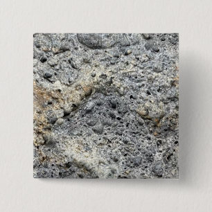 Bóton Quadrado 5.08cm Pedra Porosa