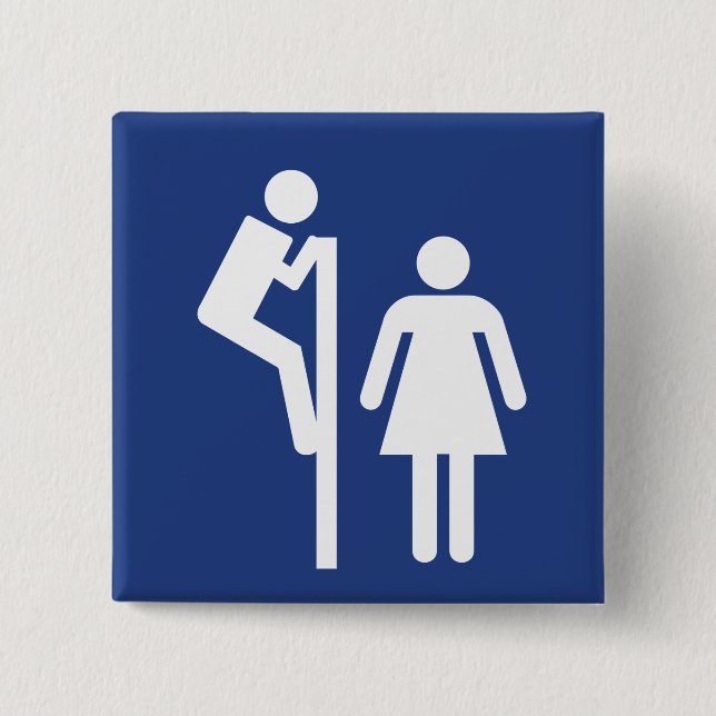 Bóton Quadrado 5.08cm Peeper (Frente)