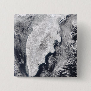 Bóton Quadrado 5.08cm Península de Kamchatka, Rússia Oriental